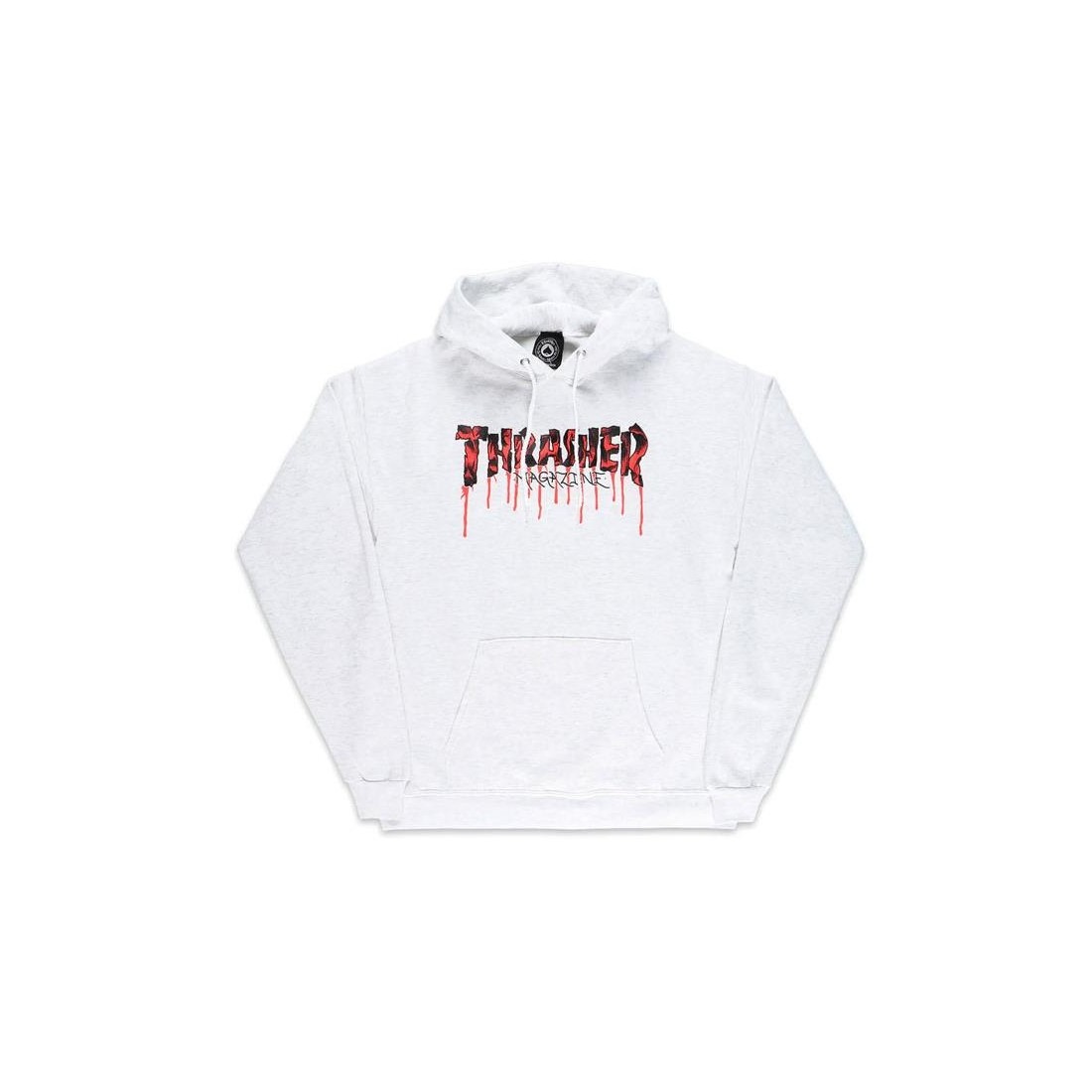 THRASHER BLOOD DRIP HOODIE GRIS