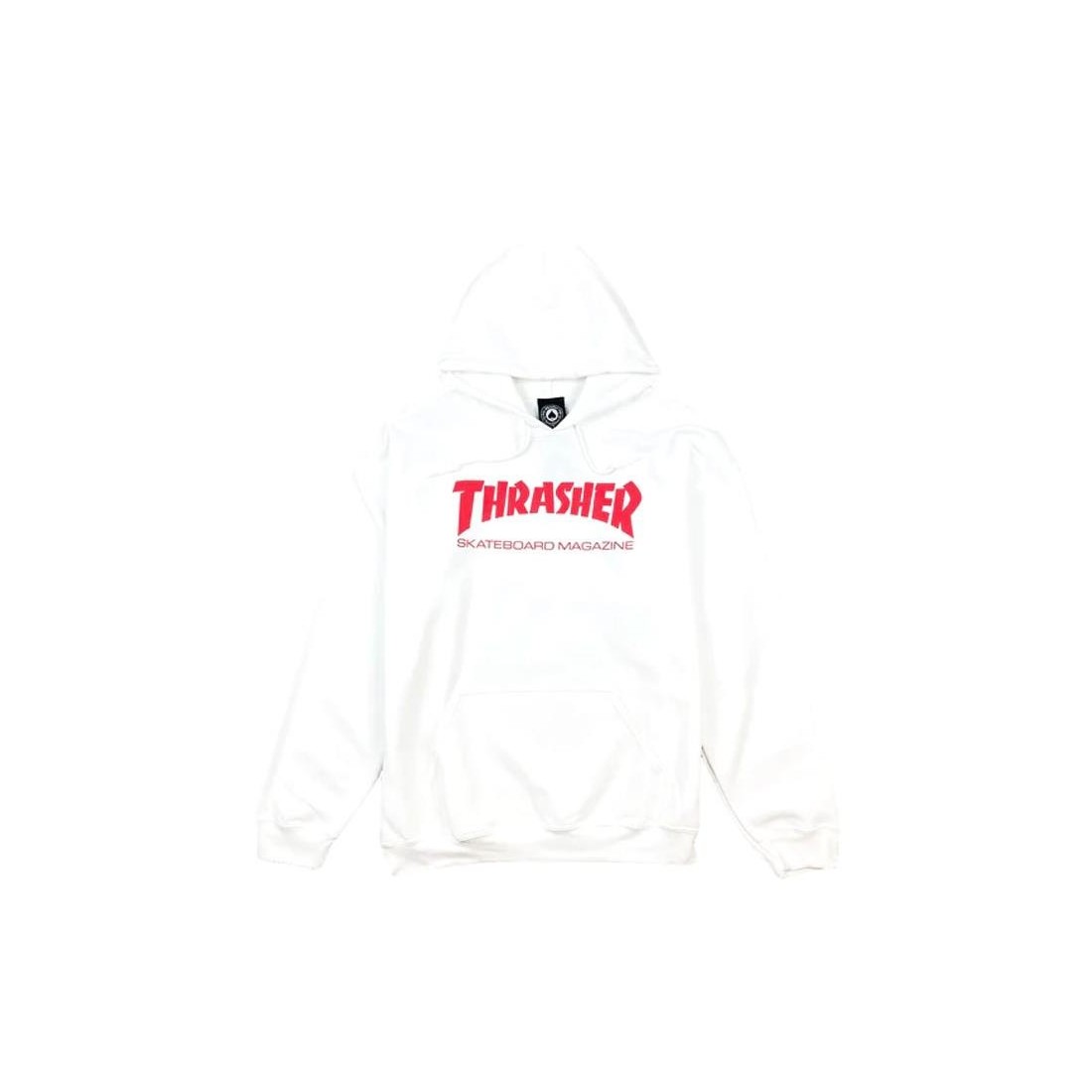 THRASHER SKATE MAG HOODIE BLANCO