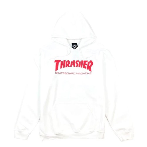 THRASHER SKATE MAG HOODIE BLANCO