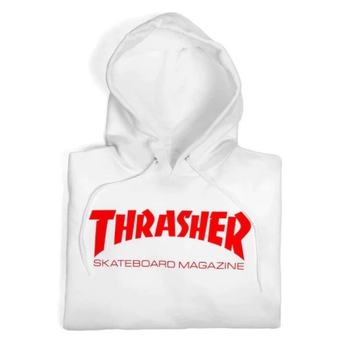 THRASHER SKATE MAG HOODIE BLANCO