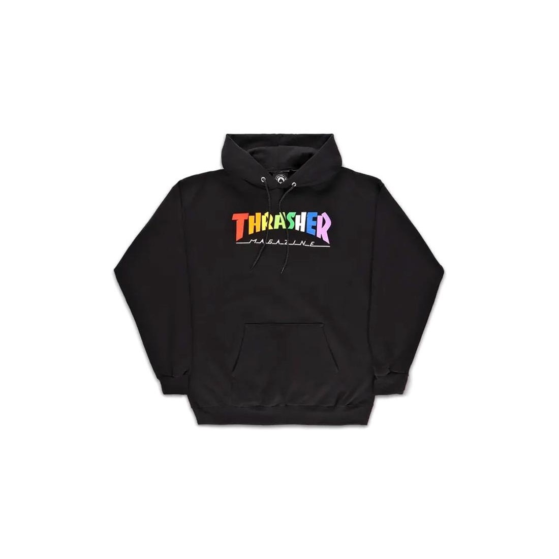 THRASHER RAINBOW MAG HOODIE NEGRO