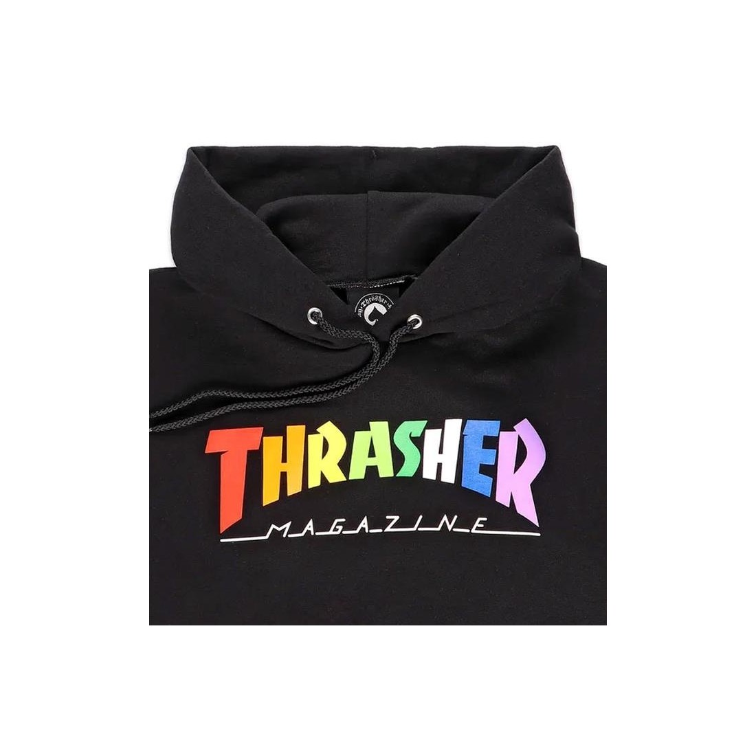 THRASHER RAINBOW MAG HOODIE NEGRO