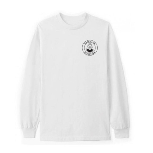 MACBA LIFE OG LOGO LS BLANCO
