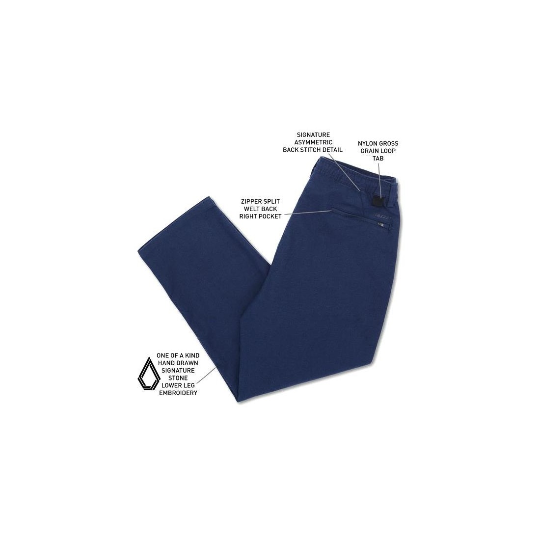 VOLCOM SKATE VITALS AXEL LSE AZUL MARINO