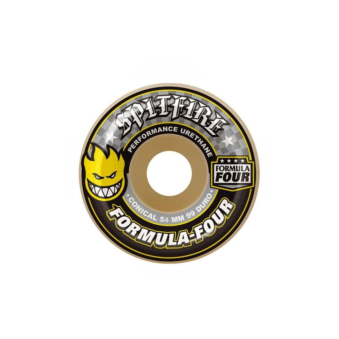 SPITFIRE F4 99 YLLW PRNT 54MM BLANCO