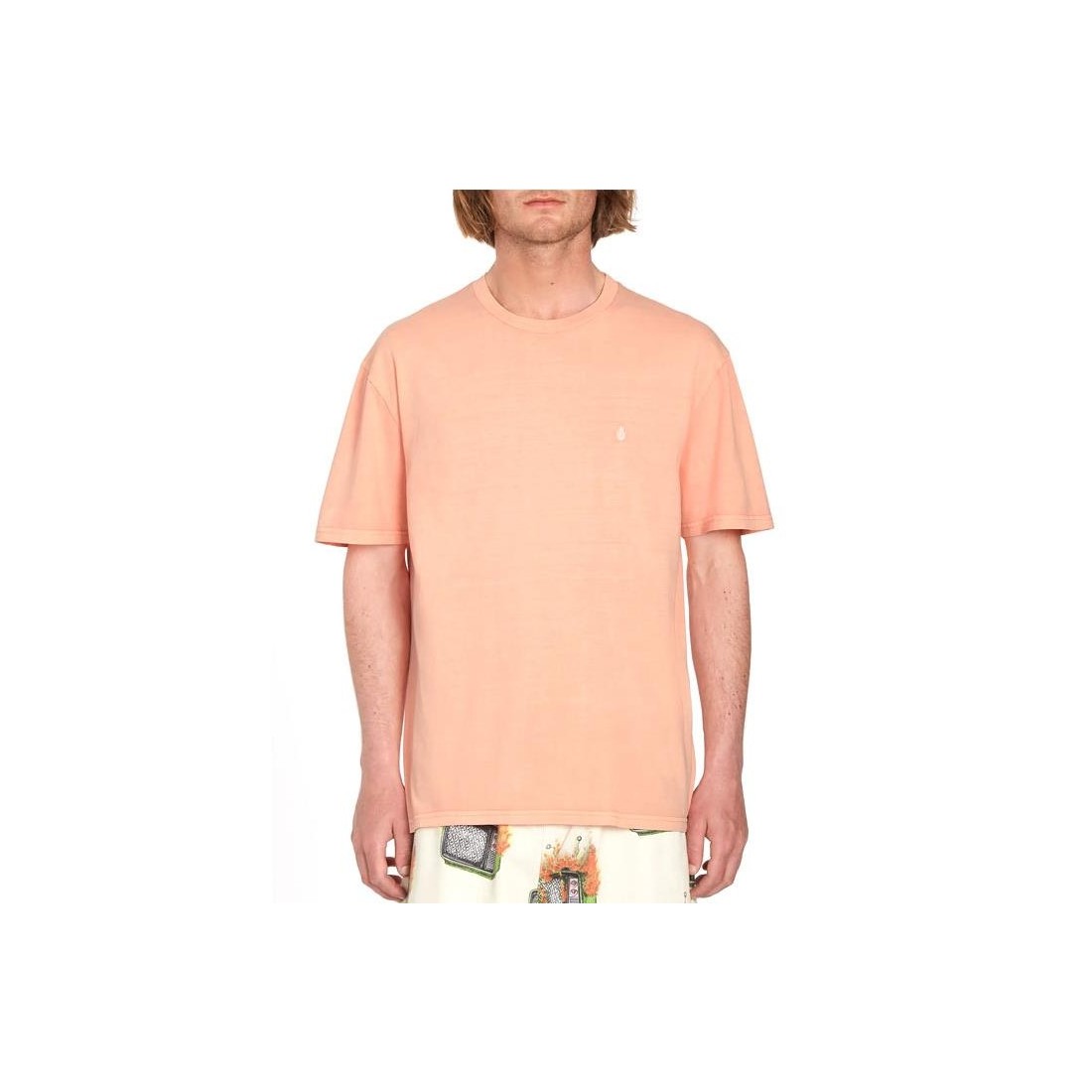 VOLCOM SOLID STONE EMB TEE NARANJA