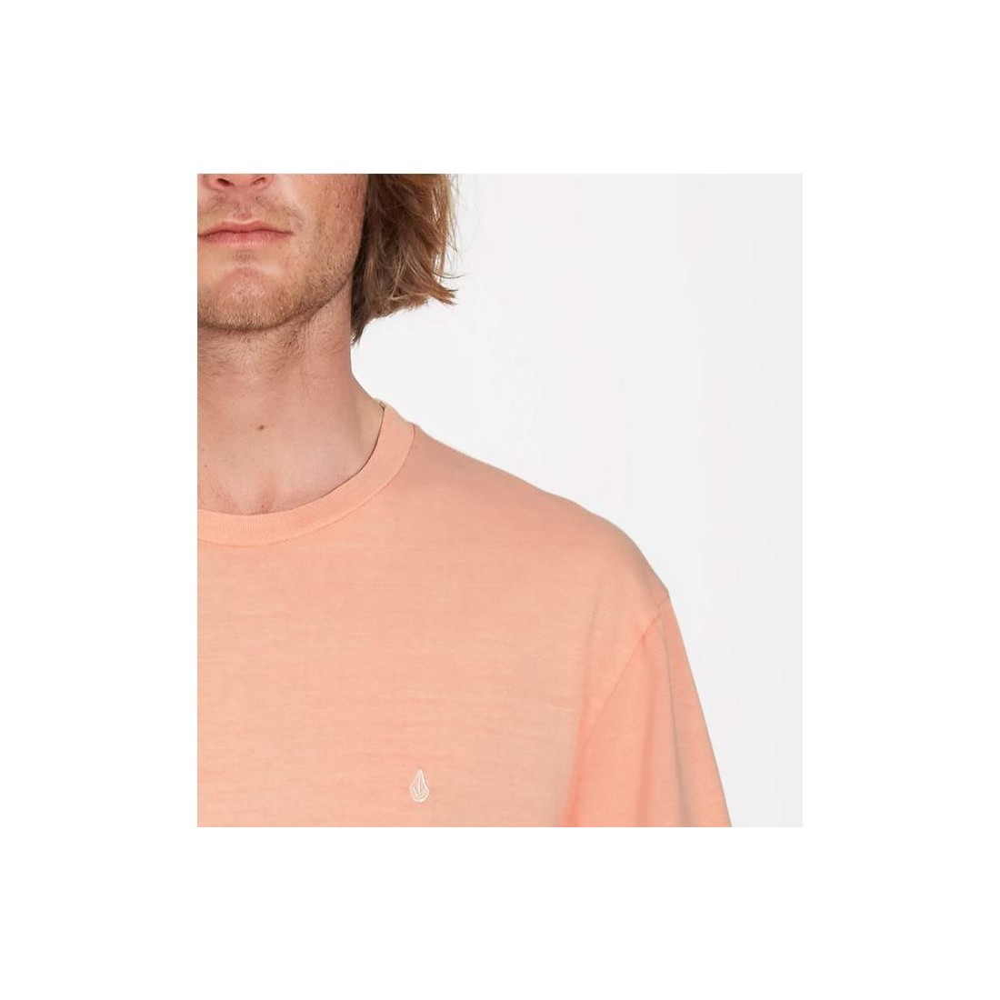VOLCOM SOLID STONE EMB TEE NARANJA