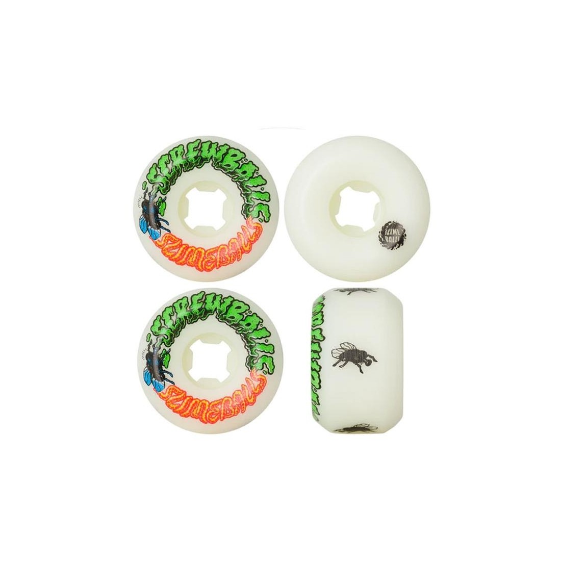 SLIME BALLS SCREWBALLS 56MM BLANCO
