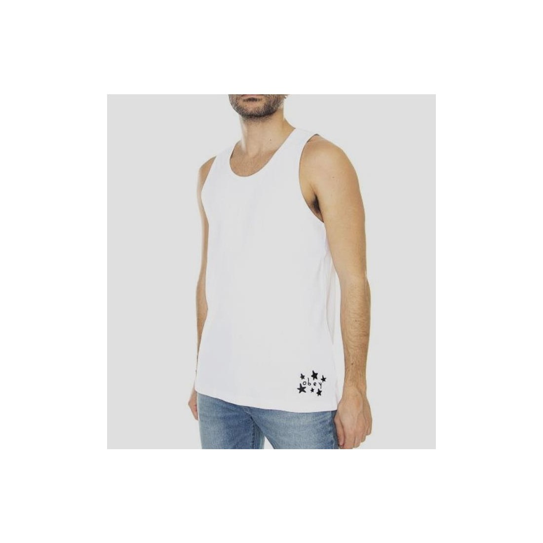 OBEY BUBBLE TANK BLANCO