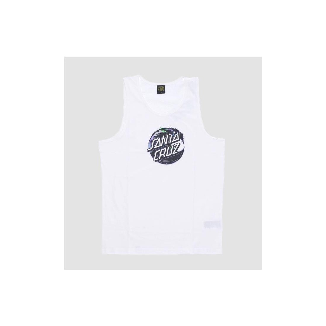 SANTA CRUZ HOLO WAVE DOT VEST BLANCO