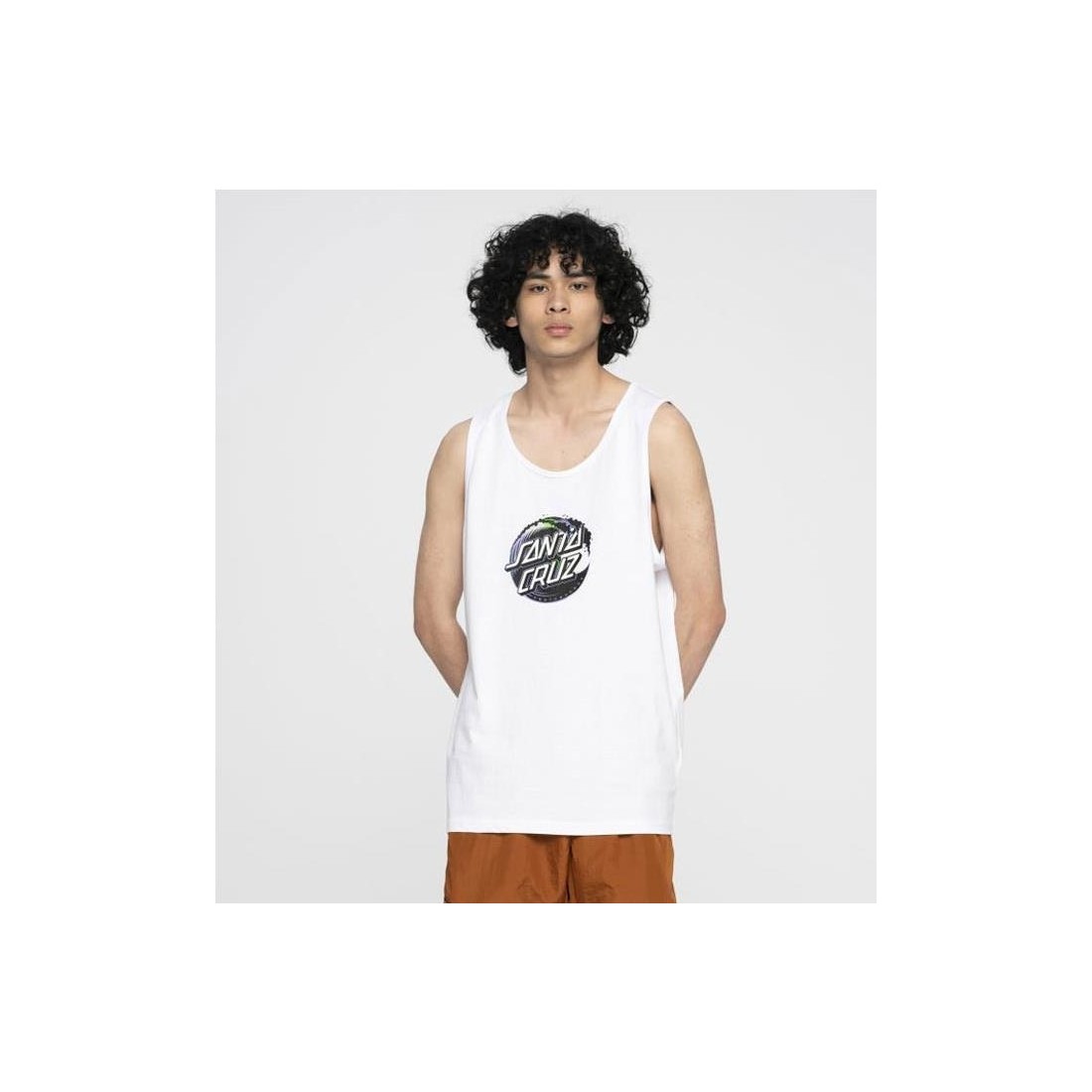 SANTA CRUZ HOLO WAVE DOT VEST BLANCO