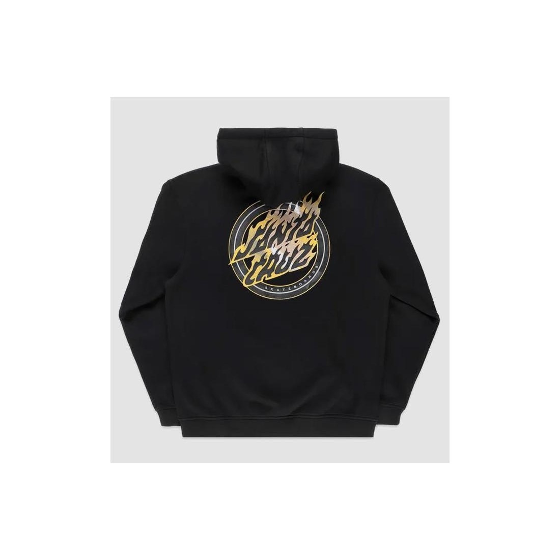 SANTA CRUZ HOLO FLAMED DOT ZIP NEGRO