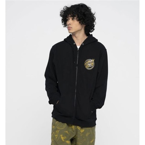SANTA CRUZ HOLO FLAMED DOT ZIP NEGRO