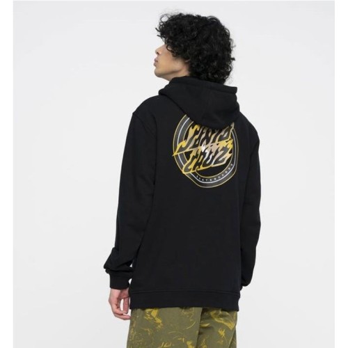 SANTA CRUZ HOLO FLAMED DOT ZIP NEGRO