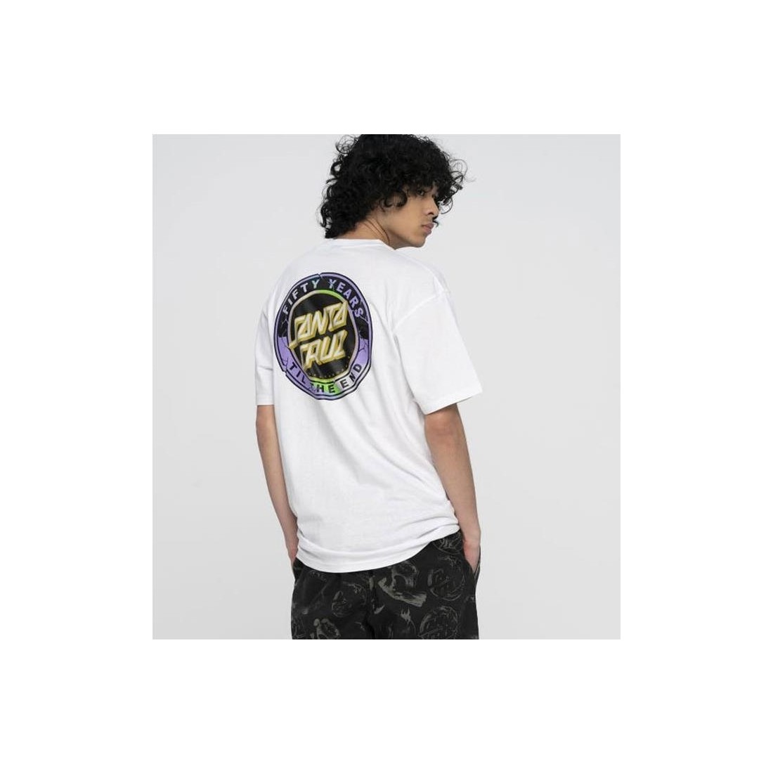 SANTA CRUZ 50TH TTE DOT TEE BLANCO