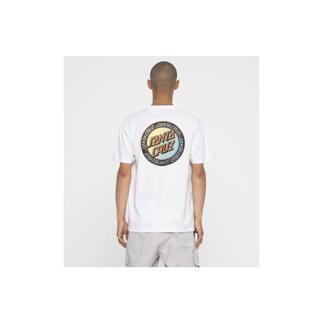 SANTA CRUZ LOUD RINGED DOT TEE BLANCO