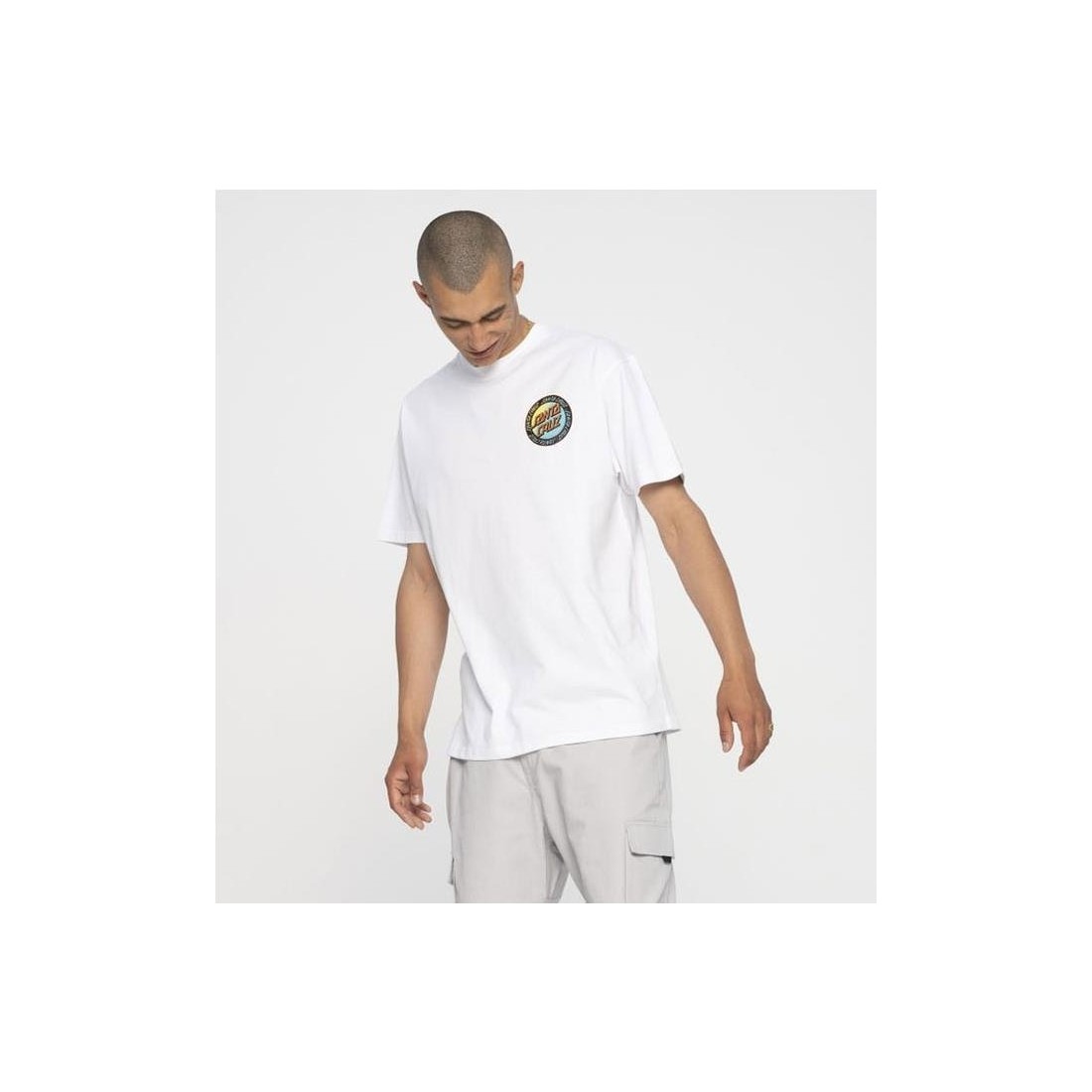 SANTA CRUZ LOUD RINGED DOT TEE BLANCO