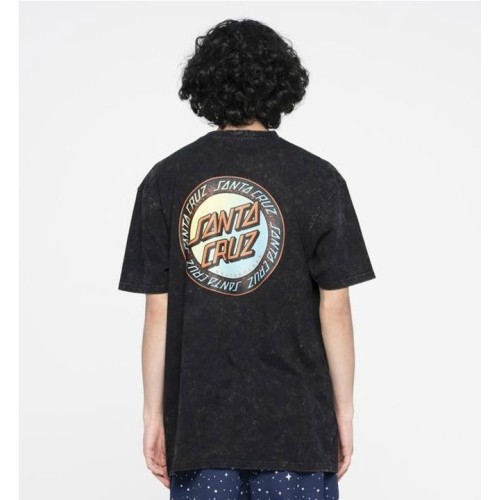 SANTA CRUZ LOUD RINGED DOT TEE NEGRO