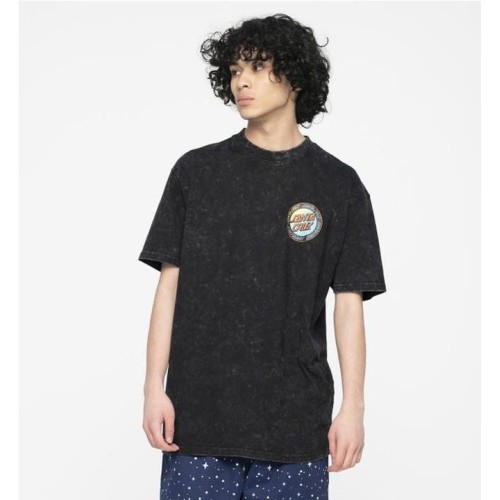 SANTA CRUZ LOUD RINGED DOT TEE NEGRO