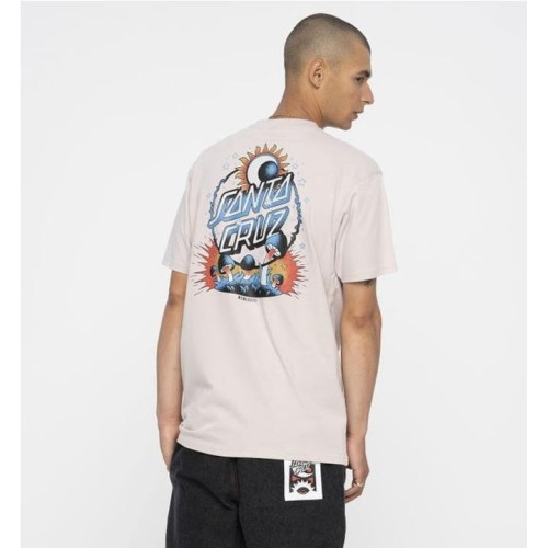 SANTA CRUZ DARK ARTS DOT TEE GRIS