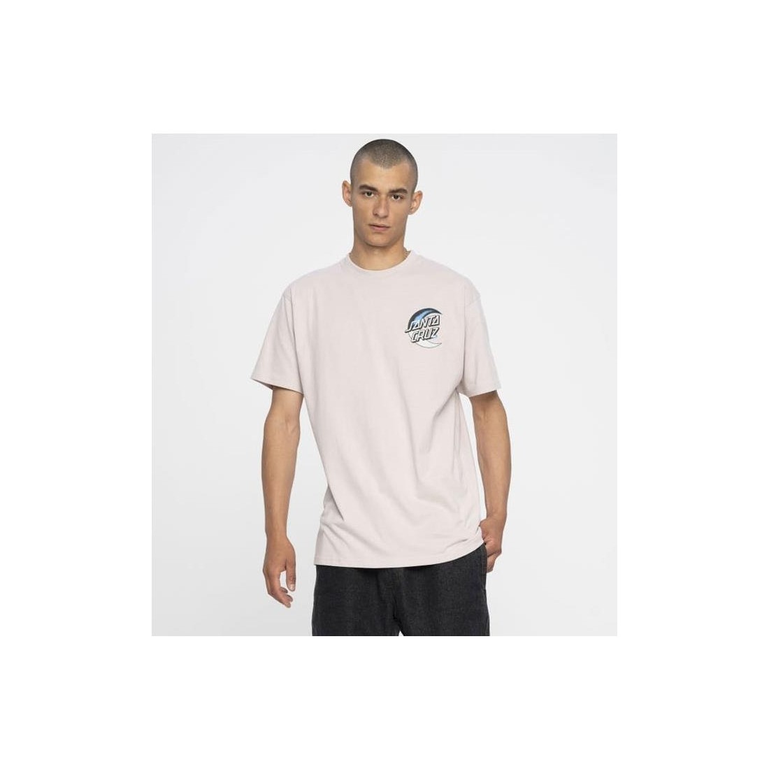 SANTA CRUZ DARK ARTS DOT TEE GRIS