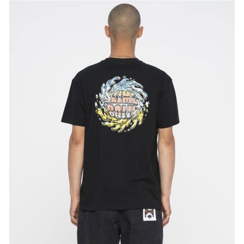 SANTA CRUZ SB LOGO CHROME TEE NEGRO 2