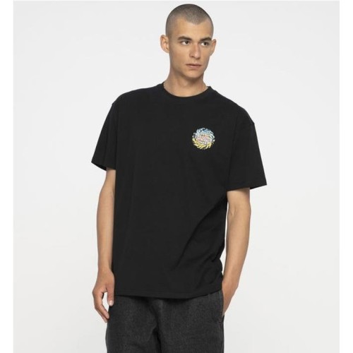 SANTA CRUZ SB LOGO CHROME TEE NEGRO