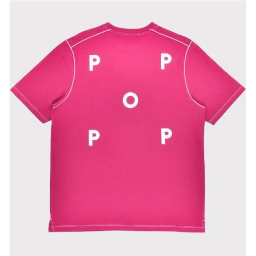 POP TRADING LOGO T-SHIRT ROSADO