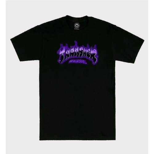 THRASHER AIRBRUSH TEE NEGRO