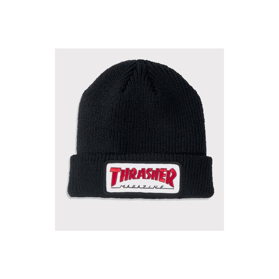 THRASHER SKATE MAG PATCH BEANI NEGRO