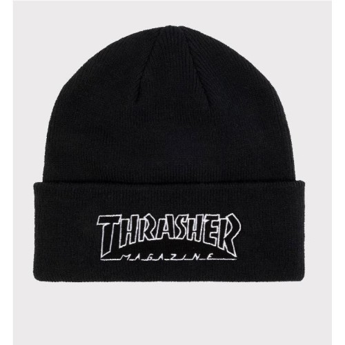 THRASHER OUTLINED LOGO BEANIE NEGRO