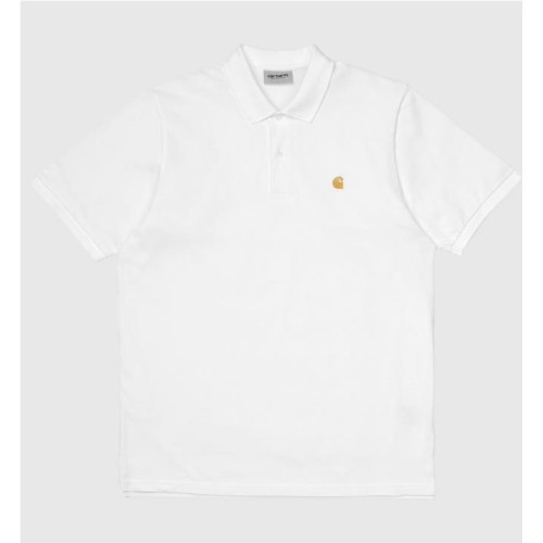 CARHARTT WIP CHASE PIQUE POLO BLANCO