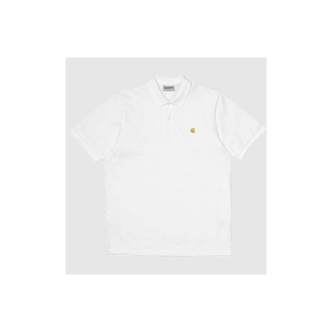 CARHARTT WIP CHASE PIQUE POLO BLANCO