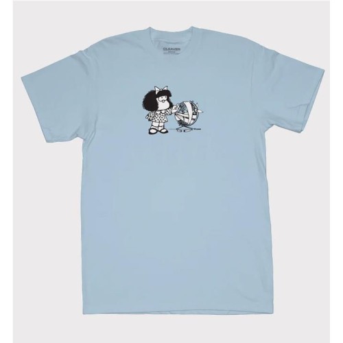 CLAVER SICK WORLD TEE AZUL