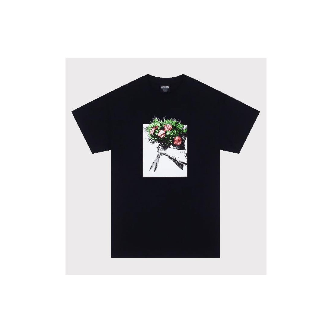 HOCKEY ROSES TEE NEGRO
