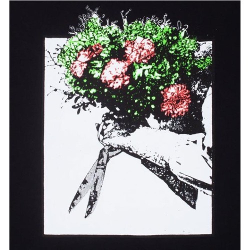 HOCKEY ROSES TEE NEGRO 2