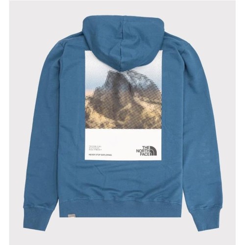 THE NORTH FACE D2 GRAPHIC HOOD AZUL TURQUESA