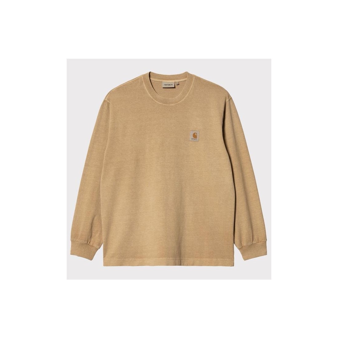 CARHARTT WIP LS NELSON TEE BEIGE1
