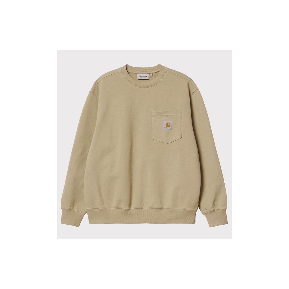 CARHARTT WIP POCKET SWEAT BEIGE1