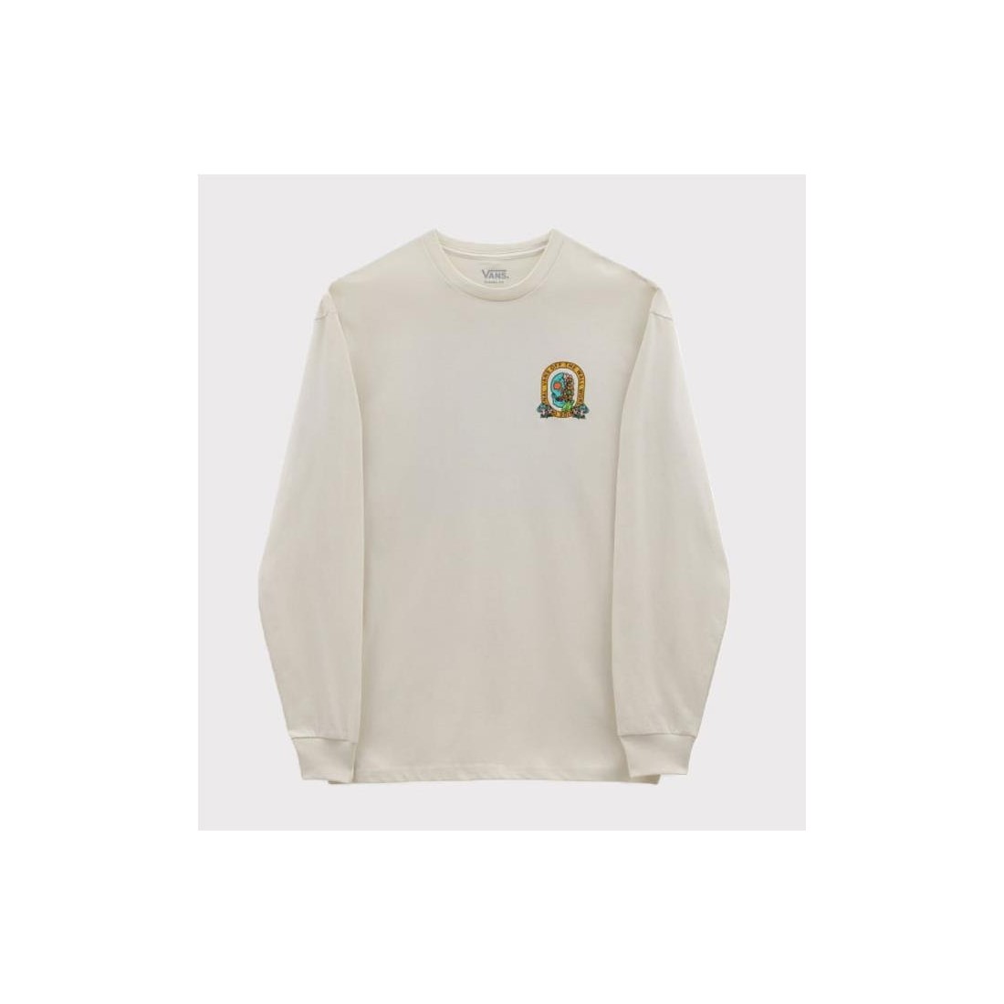 VANS TRIPPY SKULL LS BEIGE