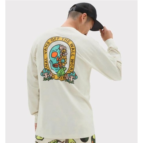 VANS TRIPPY SKULL LS BEIGE
