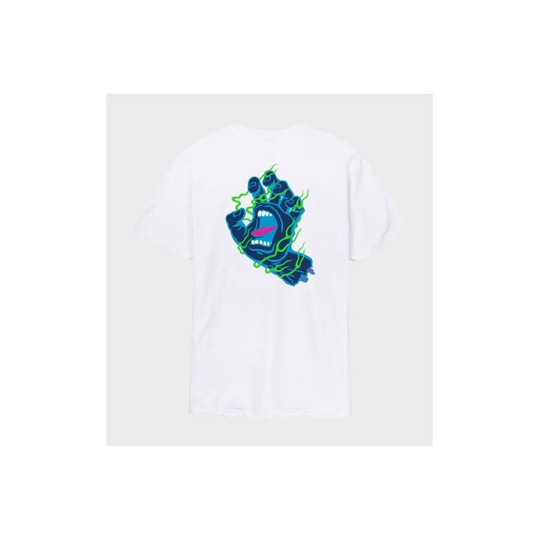 SANTA CRUZ INFERNO HAND TEE BLANCO