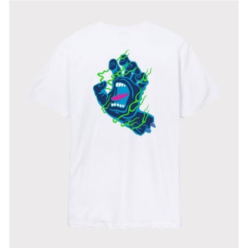 SANTA CRUZ INFERNO HAND TEE BLANCO