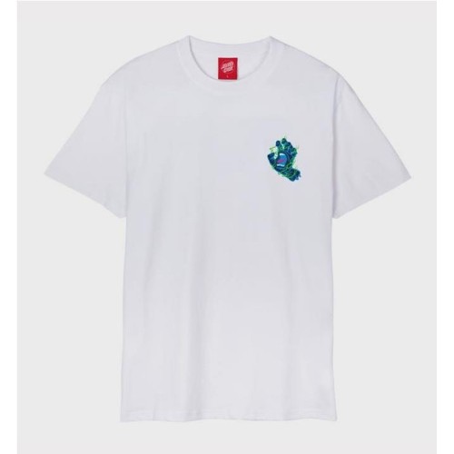 SANTA CRUZ INFERNO HAND TEE BLANCO 2