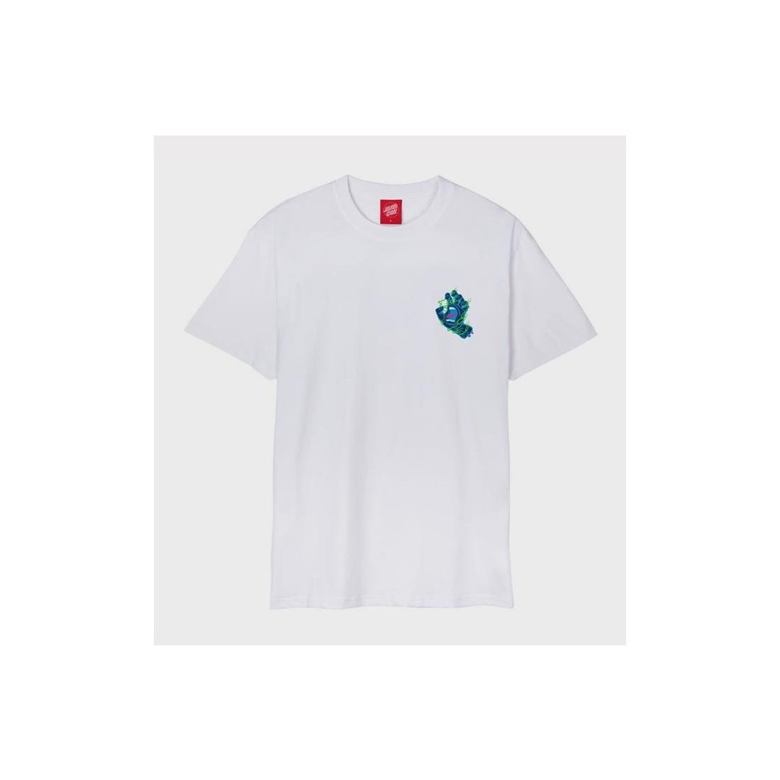 SANTA CRUZ INFERNO HAND TEE BLANCO