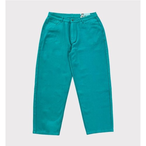 DAMAGE ORANGE TAB JEANS AZUL