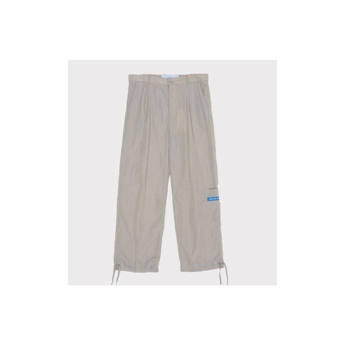 JUNGLES NYLON PLEATED PANT BEIGE
