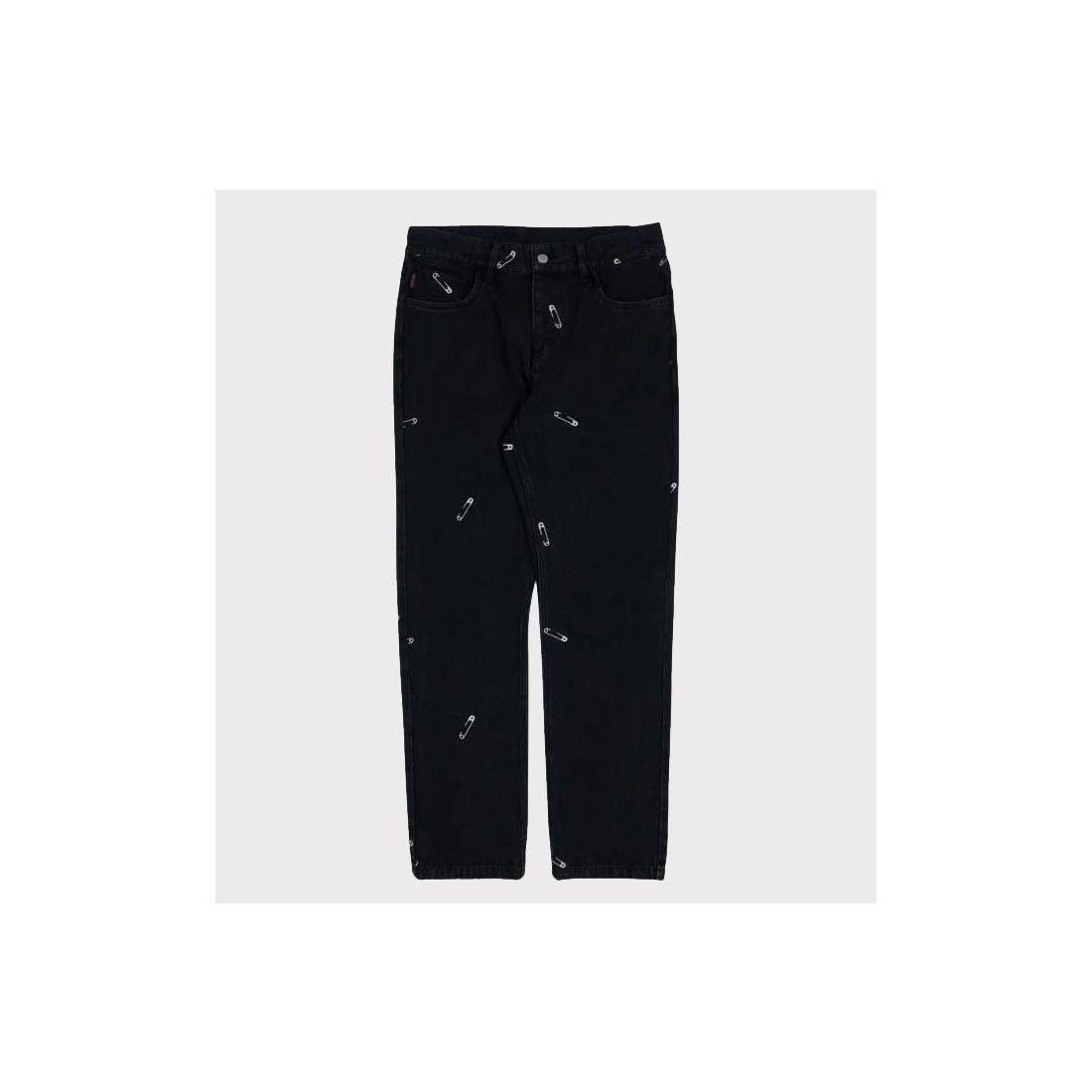 PLEASURES SAFETY PIN 5 POCKET NEGRO