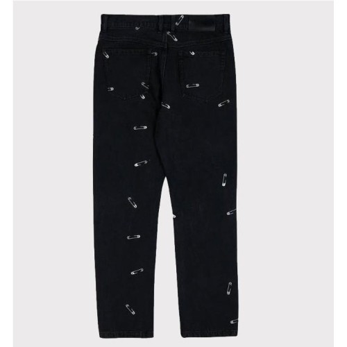 PLEASURES SAFETY PIN 5 POCKET NEGRO 2