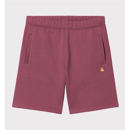 CARHARTT WIP CHASE SWEAT SHORT ROJO
